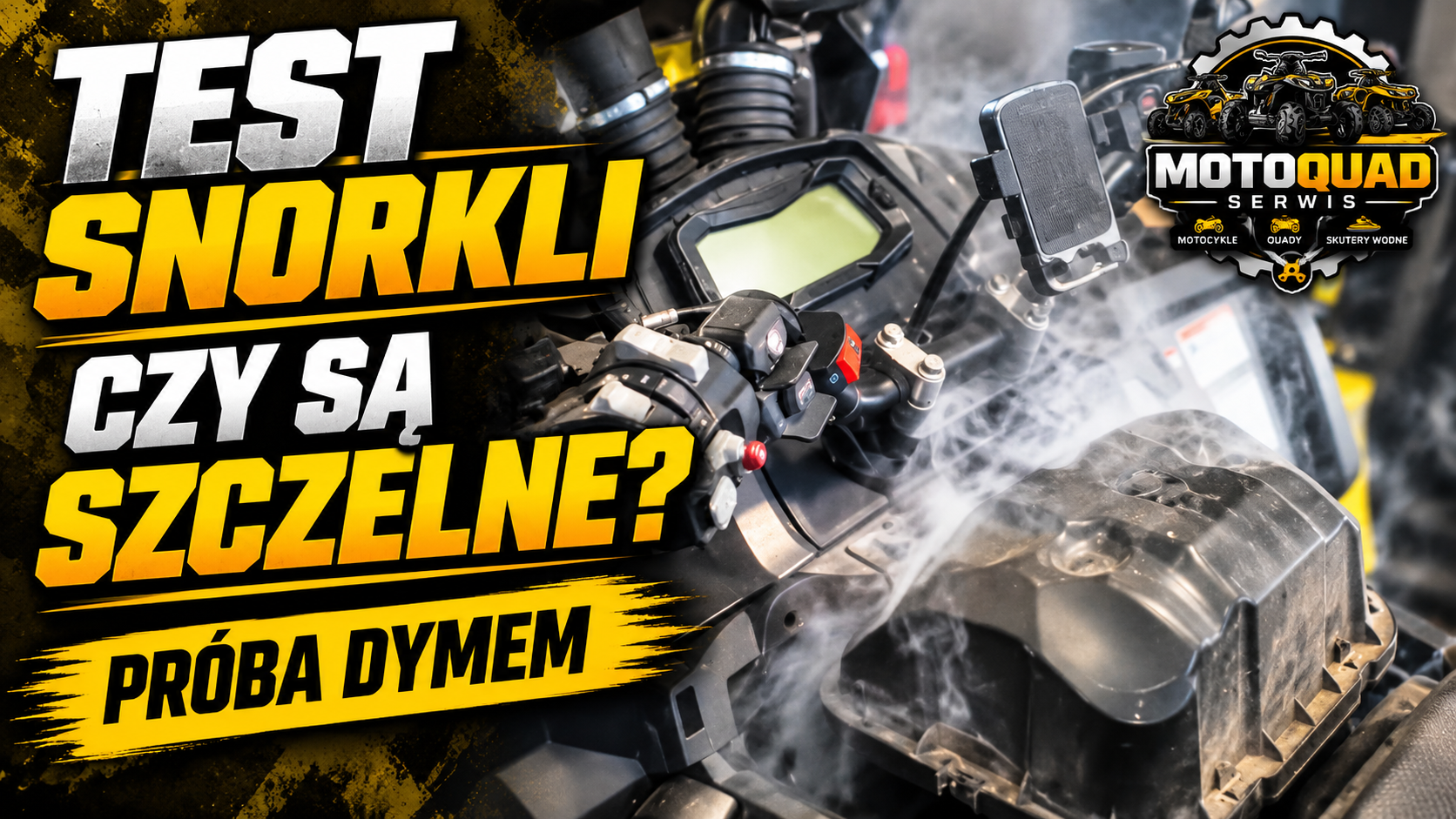 Test szczelności snorkli w quadzie dymiarką – MotoQuad Serwis