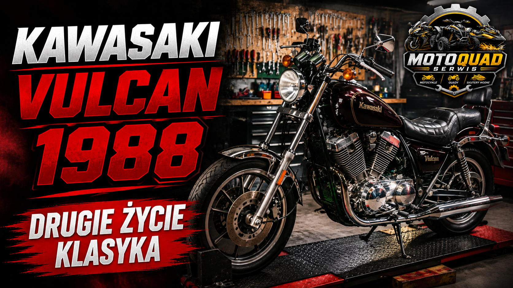 Kawasaki Vulcan 1988 – kompleksowa renowacja i serwis w MotoQuad Serwis