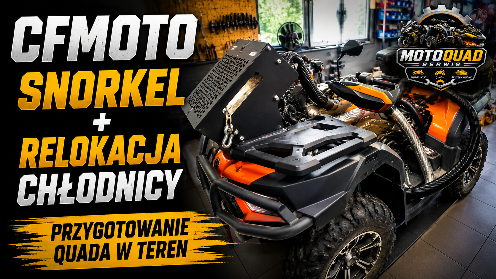 CFMOTO – montaż snorkla i relokacja chłodnicy w MotoQuad Serwis